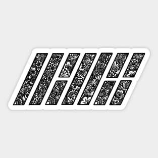 iKON Zentangle Logo Sticker